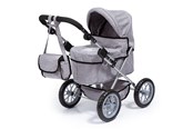 Lalka, mis i akcesoria - Bayer Design Dolls Pram Trendy - Grey - 13010AA