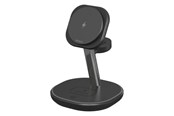 Telefon - Adapter i Ładowarka - Deltaco 3-in-1 magnetic wireless charging Stand - QI-1049