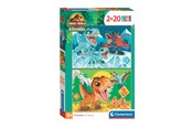 Puzzle - Clementoni Jigsaw Puzzle Super Color Jurassic World 2x20pcs. Podłoga - 24810