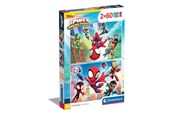 Puzzle - Clementoni Jigsaw Puzzle Super Color Spidey and His Amazing Friends 2x60pcs. Podłoga - 21625