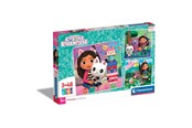 Puzzle - Gabby's Dollhouse Jigsaw Puzzle Super Color Square (3x48 pcs) Podłoga - 25295