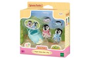 Lalka, mis i akcesoria - Sylvanian Families Penguin Babies Ride ‘n Play - 5054131056950