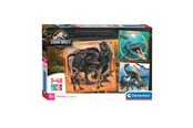 Puzzle - Clementoni Jigsaw Puzzle Super Color Square Jurassic World 3x48pcs. Podłoga - 25314