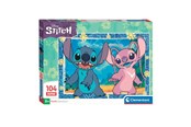 Puzzle - Clementoni Jigsaw Puzzle Super Color Disney Stitch III 104pcs. Podłoga - 27573