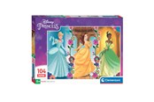 Puzzle - Clementoni Jigsaw Puzzle Super Color Disney Princess 104pcs. Podłoga - 25772