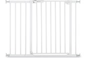 Akcesoria dla niemowlat - Hauck Clear Step Autoclose 2 security gate 75 - 80 cm white + 21 cm extension piece - 59750