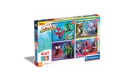 Puzzle - Clementoni Jigsaw Puzzle 4in1 Spidey and His Amazing Friends Podłoga - 21528