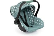 Lalka, mis i akcesoria - Bayer Design Deluxe Car Seat with Canopy for Dolls - Green w/ Stars - 67958AA