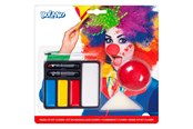 Zabawa w udawanie - Boland Face Paint Set Clown with Clown Nose - 45064