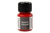 Kreatywne gry - Creativ Company Glass Color Transparent Paint - Red 30ml - 31673
