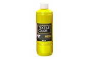 Kreatywne gry - Creativ Company Textile Color Semi-opaque Textile Paint - Neon Yellow 500ml - 34212