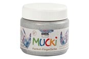 Kreatywne gry - Creativ Company Mucki Finger Paint - Silver Metallic 150ml - 34752
