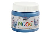 Kreatywne gry - Creativ Company Mucki Finger Paint - Blue Metallic 150ml - 34755