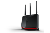 Router - ASUS RT-BE86U -Wi-Fi 7 - 2.6 GHz CPU - 1GB RAM - Router 802.11a/b/g/n/ac/ax/be (Wi-Fi 7) - 90IG08W0-MO9A0V