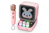 Głośniki przenośne i na imprezy - Divoom Ditoo-Mic Mini Karaoke Machine Pixel Art Bluetooth Speaker - Pink - 6958444603858