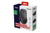 Myszka - Trust Ozaa+ - mouse - multi-device - Bluetooth 2.4 GHz - black - Myszy - Optyczny - 6 - Czarny - 24820