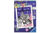 Kreatywne gry - Ravensburger CreArt Painting by Numbers - Sleepy Kittens - 202133