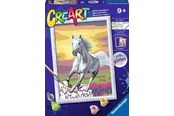 Kreatywne gry - Ravensburger CreArt Painting by Numbers - Horse at Sunset - 236633