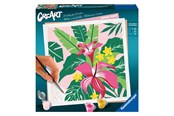Kreatywne gry - Ravensburger CreArt Painting by Numbers - Tropical Plants - 237289