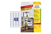 Papier, papier fotograficzny i etykiety - Avery Zweckform L4778-8 - labels - 384 label(s) - 45.7 x 21.2 mm - L4778-8