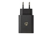 Telefon - Adapter i Ladowarka - Nedis power adapter - 24 pin USB-C - 30 Watt - WCQC402ABK