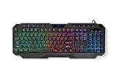 Klawiatura - Nedis - keyboard - QWERTY - US - black Input Device - Klawiatura gamingowa - Angielski (US) - Czarny - GKBD110BKUS