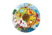 Puzzle - Bigjigs Wooden Seasons Floor Puzzle Round 50 pcs. Drewniany - 33003