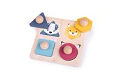Zabawki dla niemowlat - Bigjigs Stud puzzle Forest animals - 34019