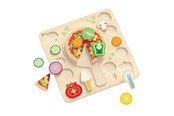 Zabawki dla niemowląt - Classic World Wooden Shape Puzzle Pizza 22 pcs. - 40066
