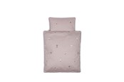 Lalka, miś i akcesoria - Smallstuff Doll Bedding with Pattern of Dolls - 73037-4