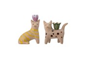 Dekoracje - Bloomingville - Set of 2 - Mamie Cat Candlestick (82058194) - 82058194
