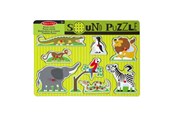 Zabawki dla niemowlat - Melissa & Doug Zoo Animals Sound Puzzle - 50215