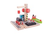 Zabawki drewniane - Bigjigs Wooden Rails - Coal Charging Station - BJT257
