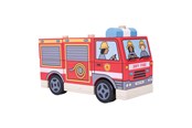 Zabawki drewniane - Bigjigs Wooden Stacking Game Fire Truck - BB126