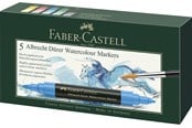Przybory do pisania i rysowania - Faber-Castell Watercolour marker A.Dürer 5ct wallet - 160305