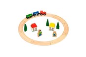 Zabawki drewniane - Bigjigs Wooden Train Set Junior 20 pieces. - BJT010