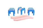 Zabawki drewniane - Bigjigs Wooden Rail - Bridge Parts 3 pcs. - BJT056