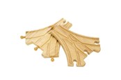 Zabawki drewniane - Bigjigs Wooden Rails - 3-way Split 2 pcs. - BJT103