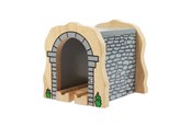 Zabawki drewniane - Bigjigs Wooden Rails - Gray Tunnel - BJT120