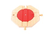 Zabawki drewniane - Bigjigs Wooden Rails - 4-direction Turntable - BJT133