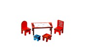Lalka, mis i akcesoria - Pippi furniture set dining room - 18107