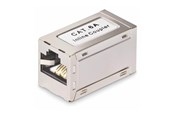 Kabel sieciowy - StarTech.com Shielded RJ45 Coupler Inline Cat6a Coupler F/F - network coupler - silver - Srebrny - IN-CAT6A-COUPLER-S1