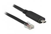 Adapter Sieciowy (karta sieciowa, serwer druku, itp.) - DeLOCK Serial Adapter - USB-C - RS-232 x 1 - 63912