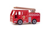 Zabawki drewniane - Bigjigs Wooden Fire Truck - JT131