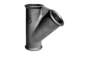Zlaczki gwintowane - +GF+ flow tee 90° black reduced 3/4-1/2-1/2'' - 770165108