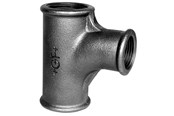 Zlaczki gwintowane - +GF+ flow tee 90° black reduced 1-3/4'' - 770131116