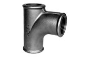 Zlaczki gwintowane - +GF+ flow tee 90° black 1 1/2'' - 770131107