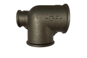 Zlaczki gwintowane - +GF+ tee 90° black reduced 2-2-1 1/4'' - 770130195