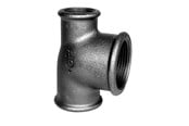 Zlaczki gwintowane - +GF+ tee 90° black reduced 1-1 1/2-1'' - 770130159
