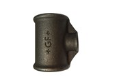 Zlaczki gwintowane - +GF+ tee 90° black reduced 1/2-1/4'' - 770130117